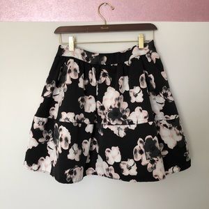 Express Floral Gathered Skirt